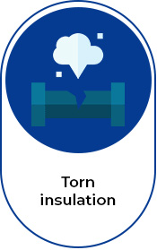 Torn Insulation